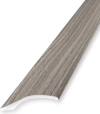 Produktbild von Ausgleichsprofil 2 x 40 x 2700 mm Anpassungsprofil Höhenausgleichsprofil Aluminium eloxiert Geriffelt Versenkt Gebohrt Eiche grau Küberit