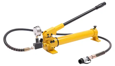 Zdjęcie produktu dla Ręczna pompa hydrauliczna, ciśnienie 700 barów, obsługa ręczna, ŻÓŁTA