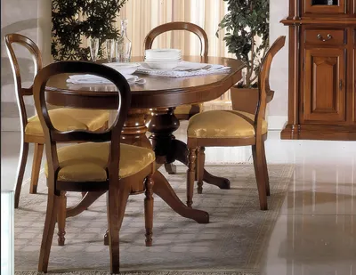 Image de Table Table en bois Baroque Rococo Salle à manger Table de salle à manger royale Table classique