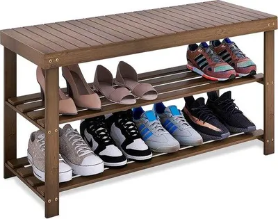 Obrázok produktu pre 3-poschodová polica na topánky, 86 x 28,5 x 45,5 cm, nosnosť 125 kg, organizér na topánky
