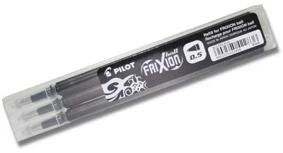 Produktbild von Pilot FriXion Ball, Schwarz, 0,5 mm, 0,25 mm