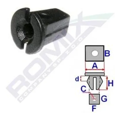 Produktbild von 10x ROMIX Clip Zier- / Schutzleiste 15502 11,8/ 3,9mm 12,5mm