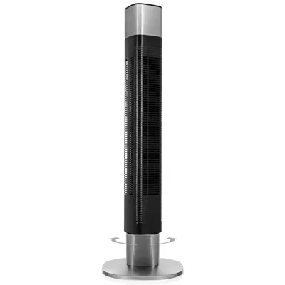 Produktbild von Princess 01.350000.01.001 Smart Turmventilator, Haushaltsturmventilator, Schwarz, Edelstahl, Flur, 54 dB, 1300 RPM, 1488 m³/h