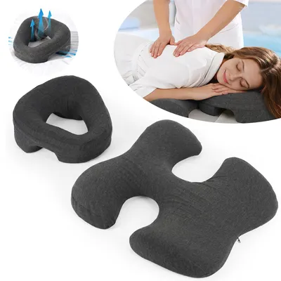 Produktbild von Massage Kopfstütze für Bett, Ergonomisches Gesichtskissen mit Brust Stützkissen, für Schönheitssalon, SPA