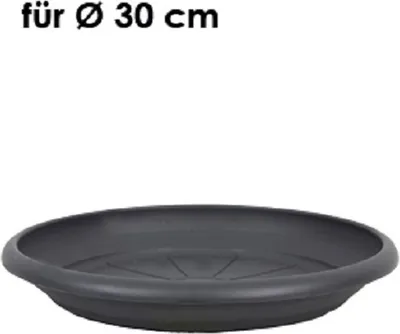 Produktbild von Livinja Untersetzer d= 28 cm, für Pflanzkübel Zylinder d= 30 cm, anthrazit, Polypropylen