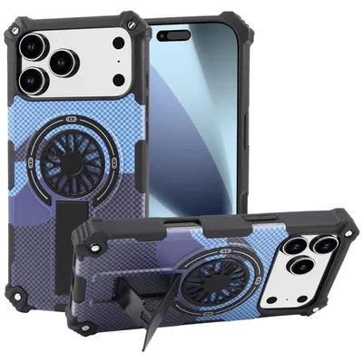 Produktbild von Für Apple iPhone 17 Pro Max Camouflage MagSafe 360 Ring Hybrid Kickstand Hülle