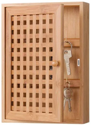 Produktbild von Famanu Schlüsselbox aus Bambus - ca. 19 x 6 x 27 cm