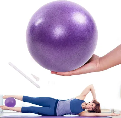 Image de Balle de gymnastique Pilates, 25 cm, antidérapante, anti-éclatement, pour l'équilibre et l'entraînement