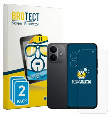 Produktbild von 2x Für Xiaomi Redmi Note 17 Pro 5G (Display+Kamera) Schutzfolie BROTECT Displayschutz Display Schutz Folie Klar Transparent