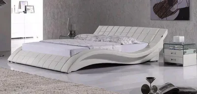 Produktbild von Ehebett Polsterbett Doppelbett Designer Bett Schlafzimmer Lederbett Neu Betten