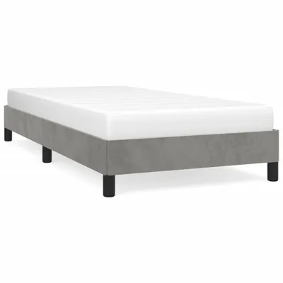 Immagine prodotto di vidaXL Struttura letto senza materasso grigio chiaro 100x200 cm velluto