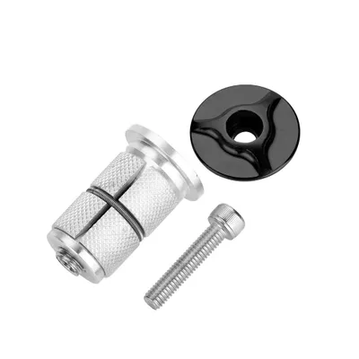 Zdjęcie produktu dla Aluminiumlegierung Stamm Headset Top Cap Bike Fork Expander Bung 1/1,25 Zoll (schwarz)