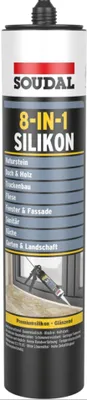 Produktbild von Soudal 8-in-1 Silikon Anthrazit 300ml DE 169572