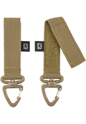 Obrázek produktu pro Pánský opasek Brandit Belt and Molle Loop Carabiner 2 Pack camel - UNI