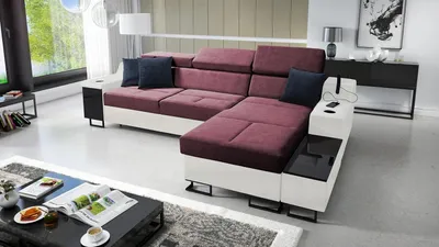 Produktbild von Das komfortable Ecksofa Aria I Maxi mit Schlaffunktion und praktischer Bettzeugablage - Ihr idealer Platz zum Entspannen!