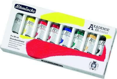 Produktbild von Schmincke Öl AKADEMIE Öl Karton-Set 8 x Tb 60 ml 79 011 097
