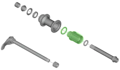 Produktbild von Shimano CassetteBody FH-M6010 FH-M8010 10-Gang
