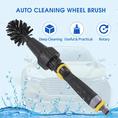 Obrázok produktu pre Auto čistenie kolies Kefa na čistenie kolies Auto Detailing  Brushes Rotačná čistiaca kefa na umývanie pneumatík Grills Bike Motorcycle Wheels
