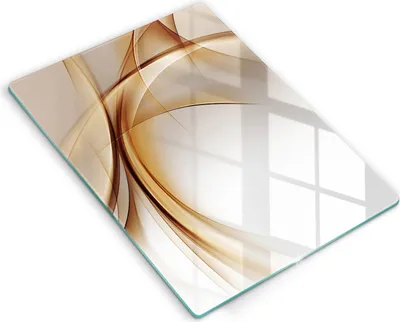 Produktbild von Glasschneideplatte - Herdabdeckplatte - 40x52 cm - Schneidebrett - Spritzschutz - Abstraktionsformen