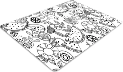 Produktbild von Stuhlunterlage Bürostuhlunterlage 120 cm x 90 cm Bodenmatte Bürostuhlunterlage - Frucht