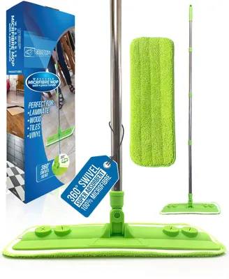 Productafbeelding van Microvezel Dweil met Uitwasbare Schoonmaak Pad - Voor Vloeren