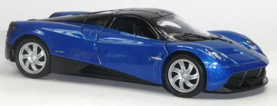 Produktbild von Pagani Huayra Supersportwagen Sammlermodell ca. 1:2 cm blau