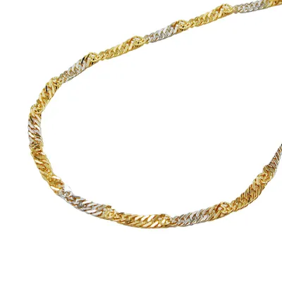 Immagine prodotto di Kette 1,8 mm Singapore bicolore ORO 9Kt 50 cm