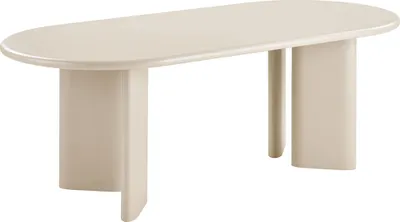 Image de Nagano table à manger couleur sable.