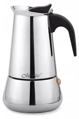 Obrázok produktu pre Nerezová kávovar 18/10, 4 šálky, 200 ml, indukčný, Maestro MR-1660-4, 12 cm