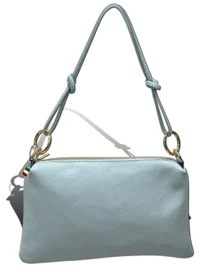 Produktbild von Florence Damen Umhängetasche Leder Tasche hellblau D2OTF861H2