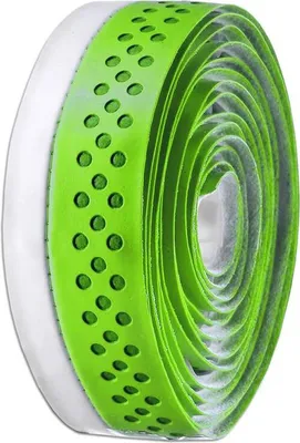 Image de Velo Bicycle Handlebar Tape Road Microfiber Drilled 2-Tone Green/White