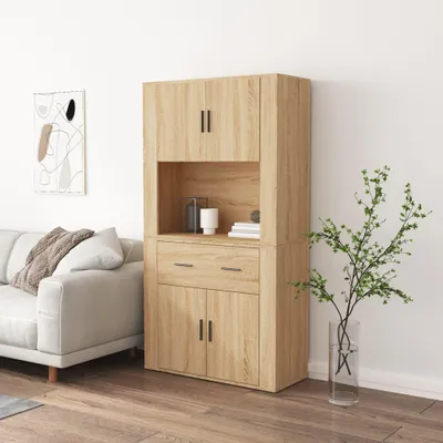 Produktbild von vidaXL Highboard Sonoma-Eiche Holzwerkstoff