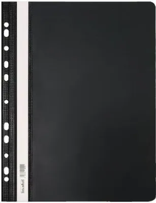 Zdjęcie produktu dla Skoroszyt twardy zawieszany PVC czarny (10szt) - Biurfol