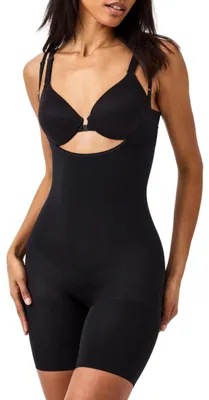 Produktbild von Spanx Damen Spanx Power Open-bust Mid-thigh Bodysuit Shapewear Ganzkörper-Body,