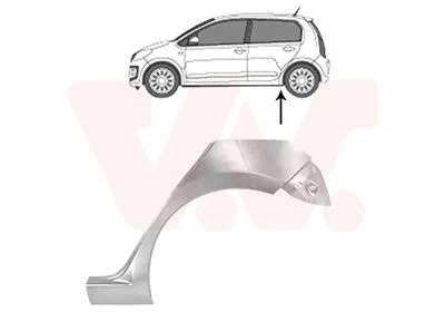 Produktbild von VAN WEZEL Seitenwand Reparaturblech für VW up! Schrägheck (121, 122, BL1, BL2) load up! Kastenwagen (121, 122, BL1, BL2) für SKODA Citigo Schrägheck