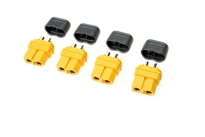 Produktbild von GForce GF-1040-002 Steckverbinder XT-60 Mit Kappe Goldkontakten Stecker 4 St