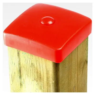 Produktbild von Zaunkappe rot für Pfosten 9 x 9 cm