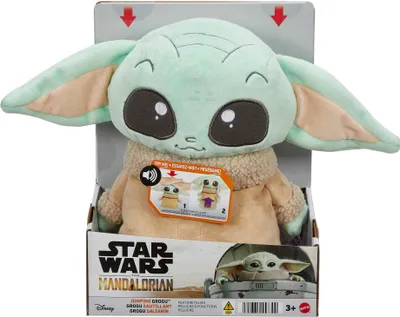 Immagine prodotto di Peluche di Star Wars Mandalorian che salta Grogu