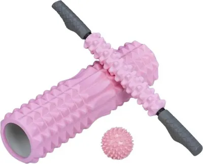 Produktbild von Massageset 3-teilig mit Rolle und Ball für Rücken, Nacken und Beine zur Muskelentspannung