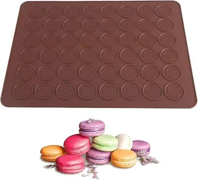 Produktbild von Silikon Backmatte für Macarons 38x28cm Antihaft