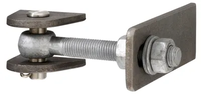 Immagine prodotto di Cerniera per cancello Gustav Alberts lunghezza 150 mm filettatura M24 acciaio grezzo - 417833