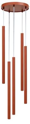 Zdjęcie produktu dla Lampa wisząca SOPEL ceglana 5xG9x3W metal wym:100x25x25cm IP20 Sigma Lighting