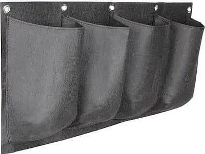 Zdjęcie produktu dla Merco Horizontal Grow Bag 4 tekstylne sadzarki ścienne czarne, opakowanie 1 szt