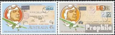 Produktbild von Briefmarken Australien 1984 Mi 862-863 Paar (kompl.Ausg.) postfrisch Postflug