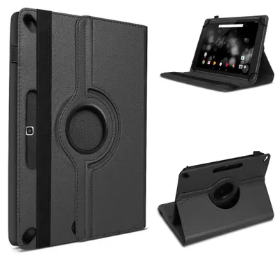 Produktbild von Tablet Tasche für Amazon Fire HD 10 / Plus Hülle Cover Case Drehbar SchutzhülleFarben:Schwarz