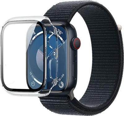 Produktbild von Force Case, Transparente Schutzhülle Apple Watch 7/8/9 45mm, Transparent