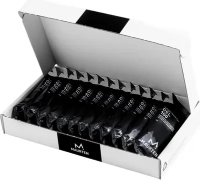 Produktbild von Maurten Gel 100 Schachtel Mit Energiegelen Neutraler Geschmack 40g 12 Einheiten Schwarz  Schwarz One Size
