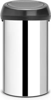 Image de Poubelle en acier inoxydable de 60 litres à fermeture douce