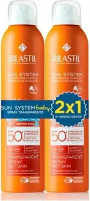Obrázok produktu pre Rilastil Sun System Babyspray Transparent Spf50+ 2x200ml
