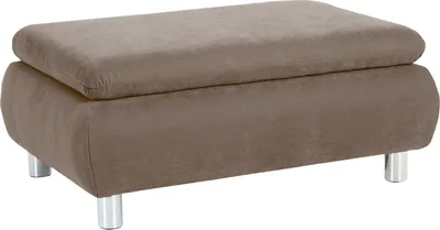 Produktbild von Max Winzer Hocker Terrence - Velourstoff sahara - Maße: 90 x 60 x 43 cm